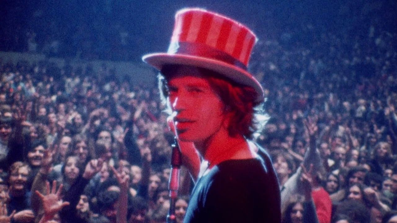 Mick Jagger with a stars and stripes tophat
